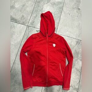 Puma Ferrari Women's Red Bomber Jacket